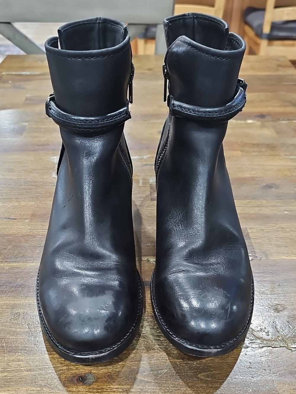Frye Melissa Seam Short Boot In Black